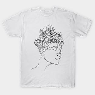 Women with flowers T-Shirt